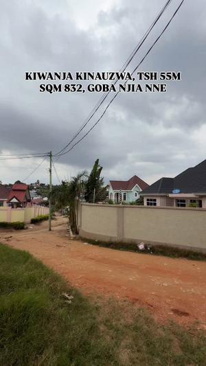 Plot for sale in Goba Njia Nne, Dar Es Salaam sqm 832