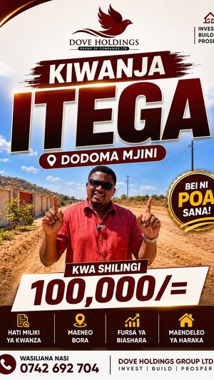 Residential/Commercial Plot for Sale in Itega, Dodoma (3748 sqm)