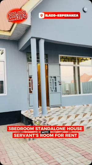 Nyumba ya vyumba vitatu inapangishwa Ilazo, Dodoma Nyumba ya vyumba vitatu inapangishwa Ilazo, Dodoma