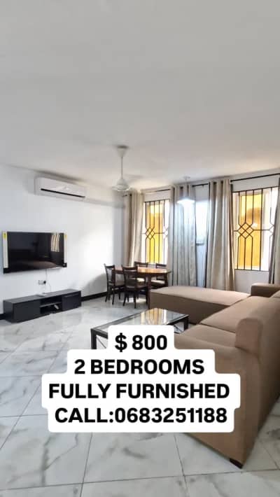 Nyumba/Apartment (Furnished) ya vyumba vitatu inapangishwa Mikocheni, Dar Es Salaam