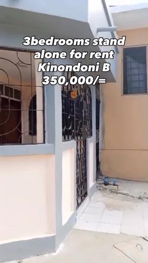 Apartment ya vyumba vitatu inapangishwa Kinondoni B, Dar Es Salaam