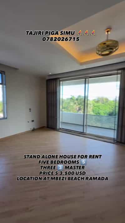 Nyumba ya vyumba vitano inapangishwa mbezi beach ramada, Dar Es Salaam