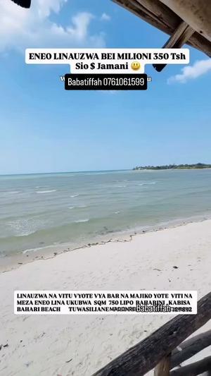Commercial Plot for Sale in Bahari Beach Ununio, Dar Es Salaam (750 sqm) Commercial Plot for Sale in Bahari Beach Ununio, Dar Es Salaam (750 sqm)