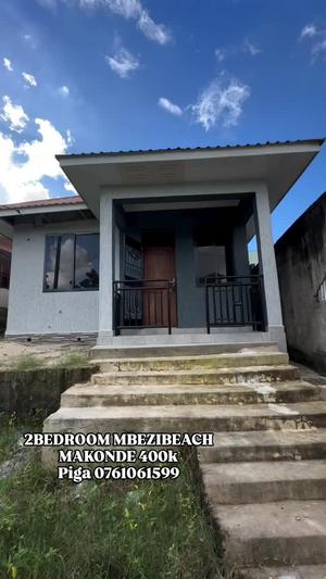 Nyumba ya vyumba viwili inapangishwa Mbezi Beach Makonde, Dar Es Salaam