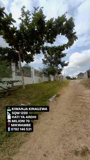 Plot for sale in Mikwambe, Dar Es Salaam sqm 1200 Plot for sale in Mikwambe, Dar Es Salaam sqm 1200
