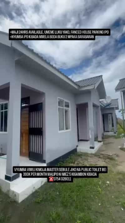 Nyumba ya vyumba viwili inapangishwa Kibada, Dar Es Salaam