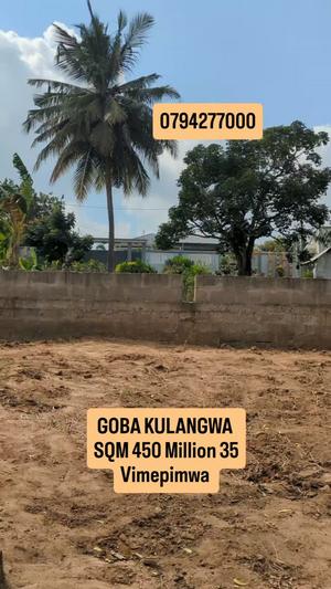 Kiwanja kinauzwa Goba Kulangwa, Dar Es Salaam (450 sqm)