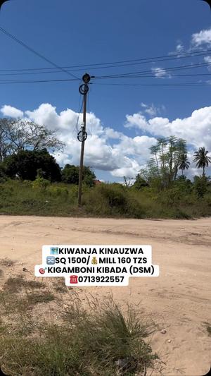 Kiwanja kinauzwa Kibada, Dar Es Salaam sqm 1500 Kiwanja kinauzwa Kibada, Dar Es Salaam sqm 1500