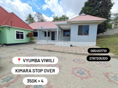 Nyumba ya vyumba viwili inapangishwa Kimara, Dar Es Salaam