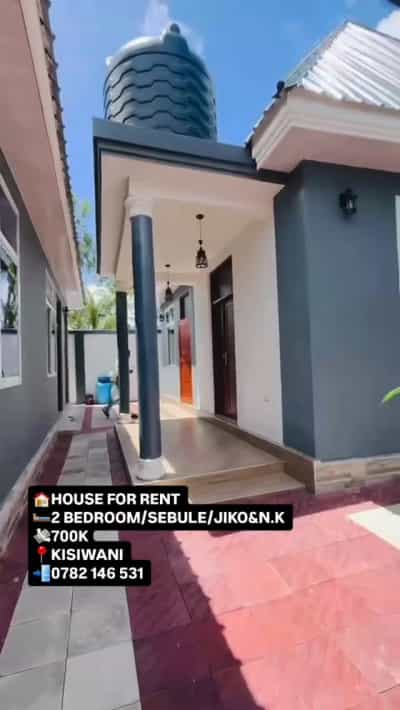 Nyumba ya vyumba viwili inapangishwa Kigamboni Kisiwani, Dar Es Salaam