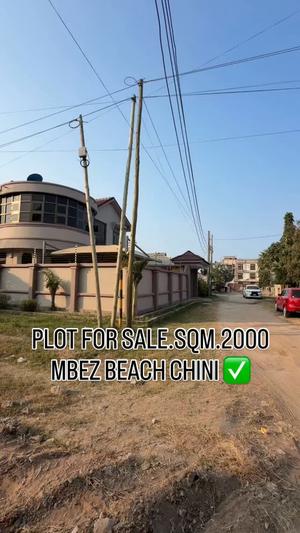 Kiwanja kinauzwa Mbezi Beach Chini, Dar Es Salaam (2000 sqm)