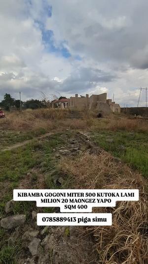 Kiwanja kinauzwa Kibamba Gogoni, Dar Es Salaam (400 sqm) Kiwanja kinauzwa Kibamba Gogoni, Dar Es Salaam (400 sqm)