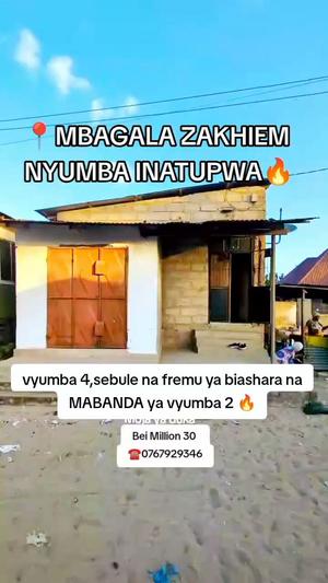 Nyumba ya vyumba vinne inauzwa Mbagala Zakhiem, Dar Es Salaam