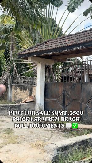 Kiwanja kinauzwa Mbezi Beach, Dar Es Salaam (3500 sqm) Kiwanja kinauzwa Mbezi Beach, Dar Es Salaam (3500 sqm)