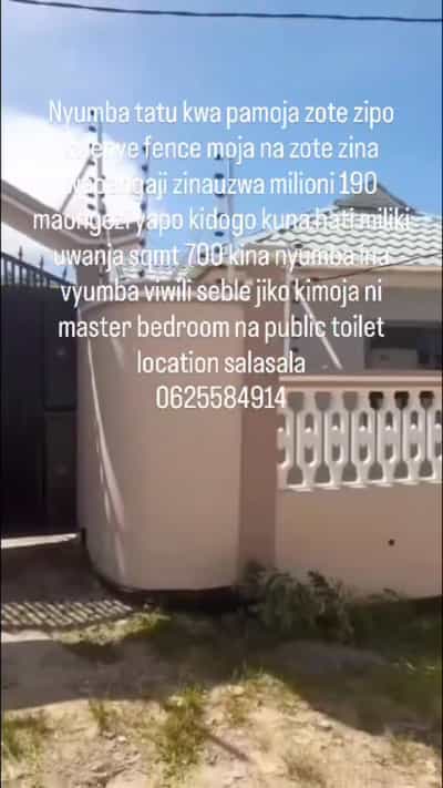 2 Bedrooms House for Sale in Salasala, Dar Es Salaam (700 sqm)