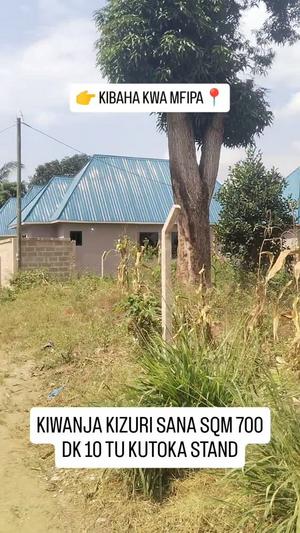 Kiwanja kinauzwa Kibaha Kwa Mfipa, Pwani sqm 700