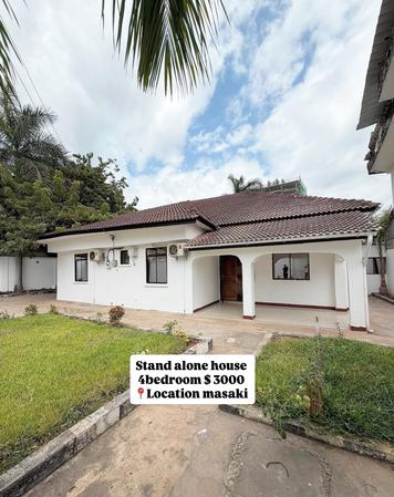 Nyumba ya vyumba vinne inapangishwa Masaki, Dar Es Salaam