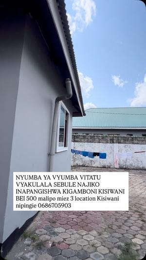 Nyumba ya vyumba vitatu inapangishwa Kisiwani, Dar Es Salaam