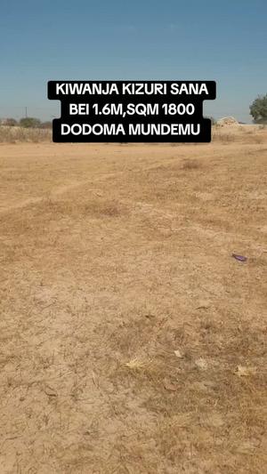 Kiwanja kinauzwa Mundemu Kati, Dodoma (1800 sqm) Kiwanja kinauzwa Mundemu Kati, Dodoma (1800 sqm)