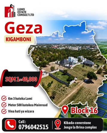Kiwanja kinauzwa Geza-Kigamboni, Dar Es Salaam (470 sqm)