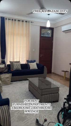 3 Bedrooms Furnished Apartment for Rent in Mwenge, Dar Es Salaam