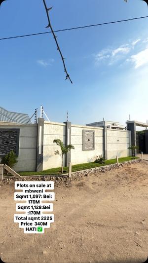 Plots for sale in Mbweni, Dar Es Salaam sqm 2225 Plots for sale in Mbweni, Dar Es Salaam sqm 2225