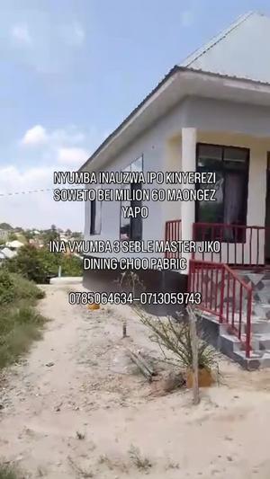 Nyumba ya vyumba vitatu inauzwa Kinyerezi Soweto, Dar Es Salaam Nyumba ya vyumba vitatu inauzwa Kinyerezi Soweto, Dar Es Salaam