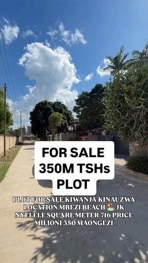 Kiwanja kinauzwa Mbezi Beach, Dar Es Salaam (716 sqm) Kiwanja kinauzwa Mbezi Beach, Dar Es Salaam (716 sqm)