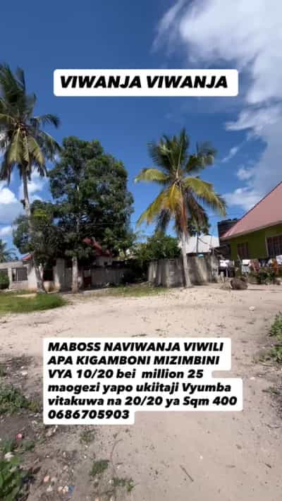Kiwanja kinauzwa Kigamboni Mizimbi, Dar Es Salaam (400 sqm) Kiwanja kinauzwa Kigamboni Mizimbi, Dar Es Salaam (400 sqm)