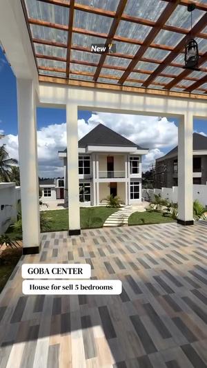 Nyumba ya vyumba vitano inauzwa Goba Center, Dar Es Salaam (1000 sqm)