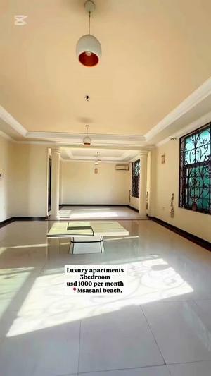 Nyumba/Apartment ya vyumba vitatu inapangishwa Msasani Beach, Dar Es Salaam