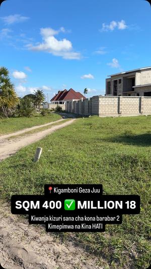 Kiwanja kinauzwa Kigamboni, Dar Es Salaam