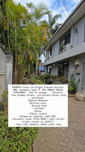 Nyumba ya vyumba vitano inauzwa Mbezi Beach Africana, Dar Es Salaam (835 sqm) Nyumba ya vyumba vitano inauzwa Mbezi Beach Africana, Dar Es Salaam (835 sqm)
