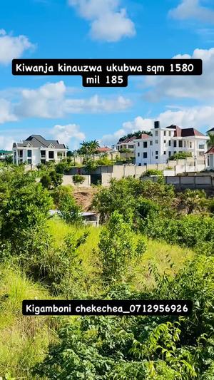 Kiwanja kinauzwa Kibada Chekechea, Dar Es Salaam sqm 1580