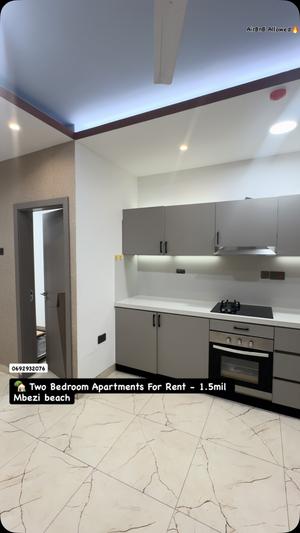 Apartment ya vyumba viwili inapangishwa Mbezi Beach, Dar Es Salaam