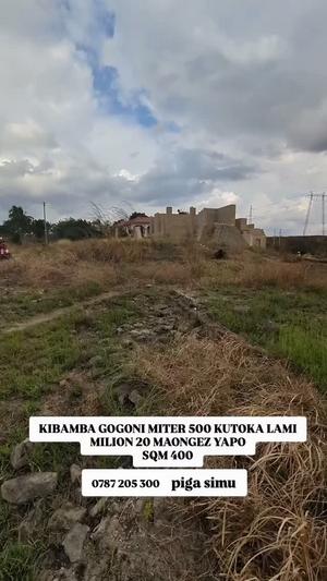Kiwanja kinauzwa Kibamba Gogoni, Dar Es Salaam (400 sqm)