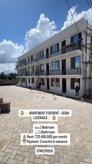 Apartment ya chumba kimoja inapangishwa Goba Lastanza, Dar Es Salaam