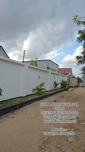 Nyumba ya vyumba vinne inauzwa Goba Centre, Dar Es Salaam (800 sqm)