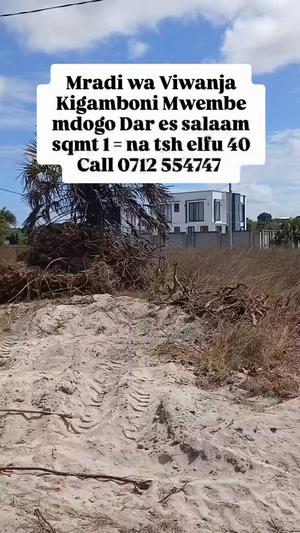 Viwanja vinauzwa Kigamboni Mwembe mdogo, Dar Es Salaam