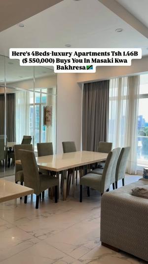 Apartment ya vyumba vinne inauzwa Masaki Kwa Bakharesa, Dar Es Salaam Apartment ya vyumba vinne inauzwa Masaki Kwa Bakharesa, Dar Es Salaam