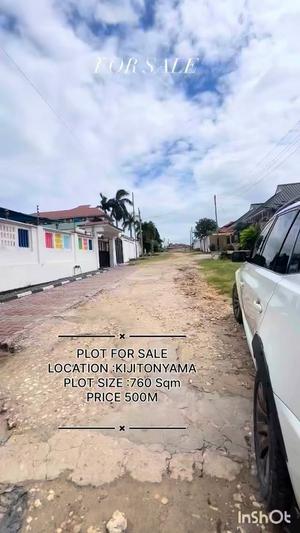 Kiwanja kinauzwa Kijitonyama, Dar Es Salaam sqm 760