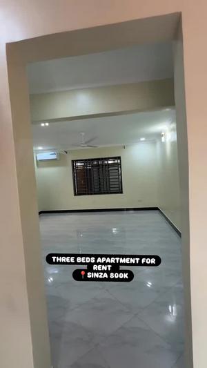 Apartment ya vyumba vitatu inapangishwa Sinza, Dar Es Salaam