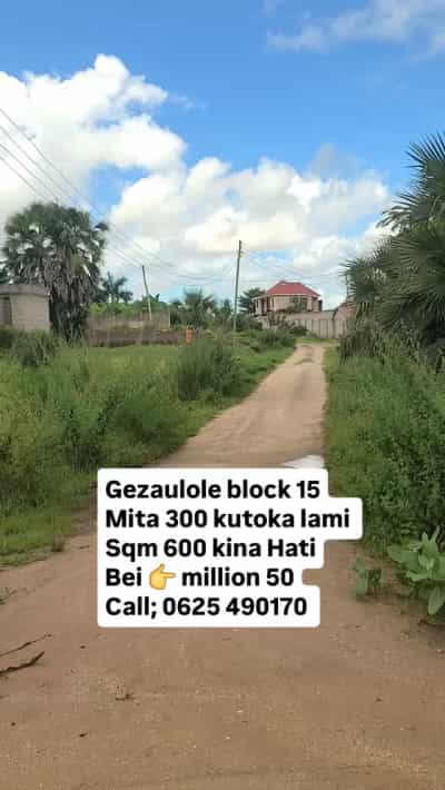 Kiwanja kinauzwa Kigamboni Gezaulole, Dar Es Salaam (600 sqm)