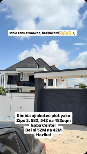 Kiwanja kinauzwa Goba Center, Dar Es Salaam (582 sqm)