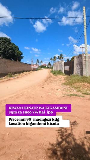 Plot for sale in Kisota Kigamboni, Dar Es Salaam sqm 774
