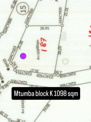 Residential/Commercial Plot for Sale in Mtumba Mji Wa Serikali, Dodoma (1098 sqm) Residential/Commercial Plot for Sale in Mtumba Mji Wa Serikali, Dodoma (1098 sqm)
