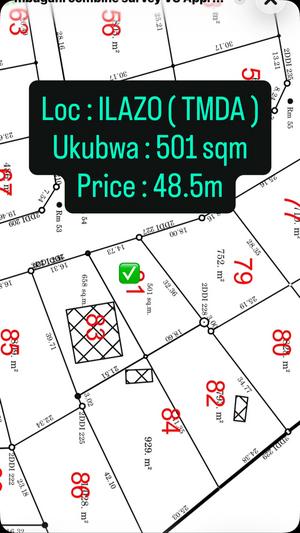Plot for sale in Ilazo, Dodoma sqm 501 Plot for sale in Ilazo, Dodoma sqm 501