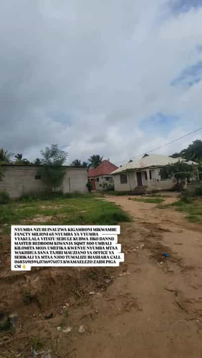 Nyumba ya vyumba vitatu inauzwa Kigamboni Mikwambe, Dar Es Salaam (500 sqm)