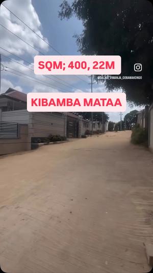 Kiwanja kinauzwa Kibamba Mataa, Dar Es Salaam (400 sqm) Kiwanja kinauzwa Kibamba Mataa, Dar Es Salaam (400 sqm)