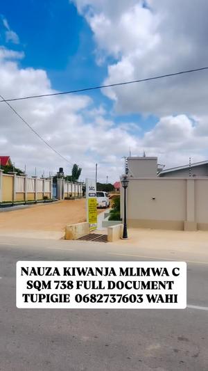 Plot for sale in Mlimwa C, Dodoma sqm 738 Plot for sale in Mlimwa C, Dodoma sqm 738